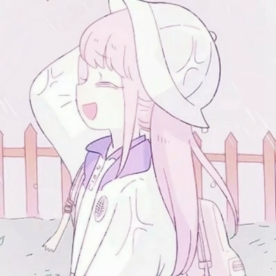 萌萌哒的微信粉色系卡通女生头像