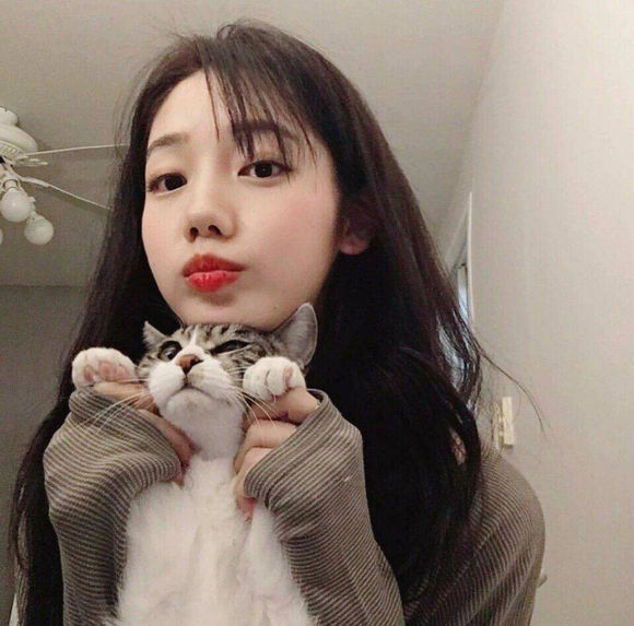 微信长发小清新女生头像