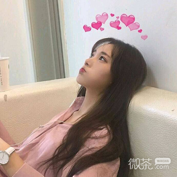 微信长发小清新女生头像