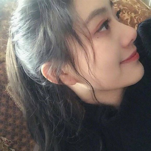 微信长发小清新女生头像