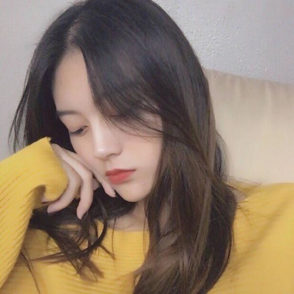 微信长发小清新女生头像