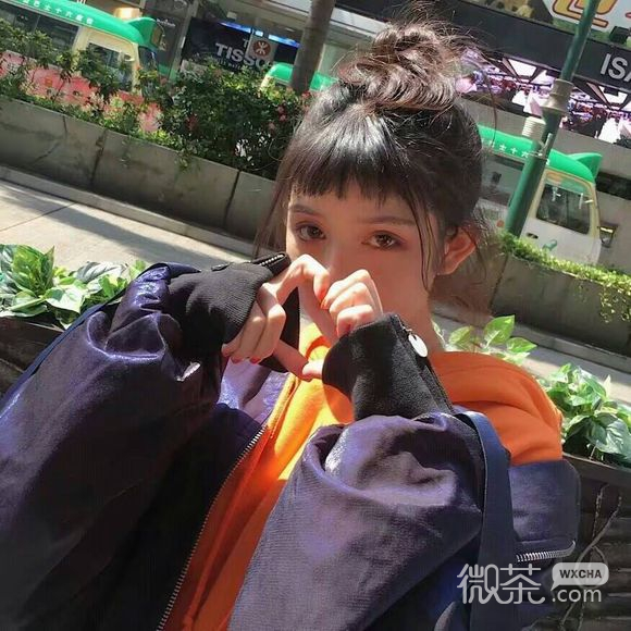 微信长发小清新女生头像