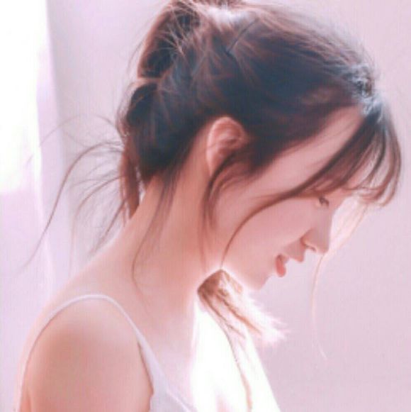 微信长发小清新女生头像