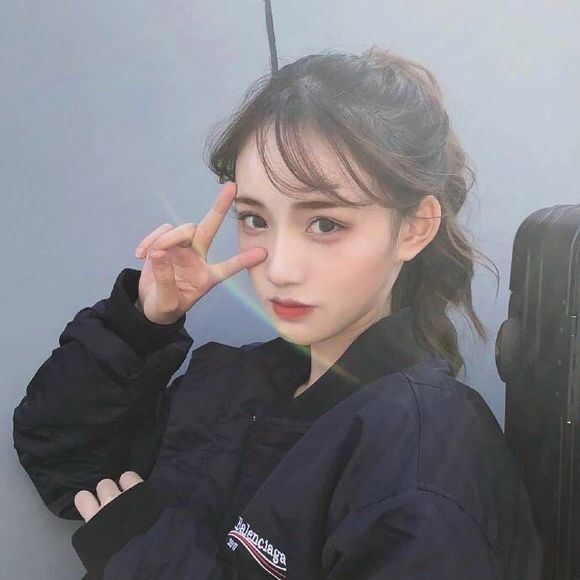 微信长发小清新女生头像