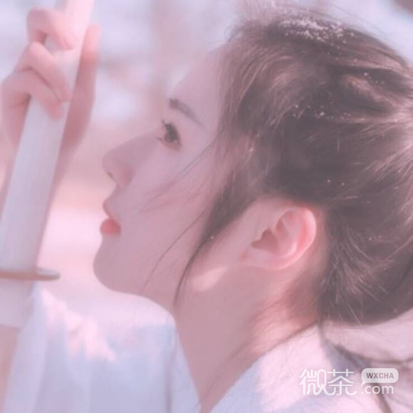 微信清新性感长发女生头像