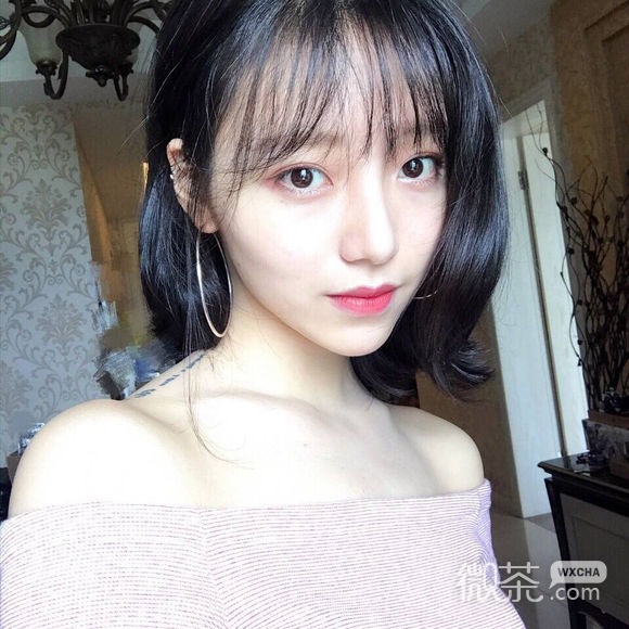微信长发小清新女生头像