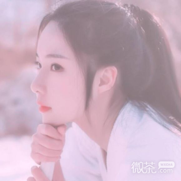 微信清新性感长发女生头像