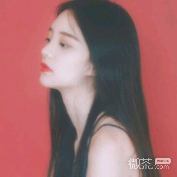微信清新性感长发女生头像