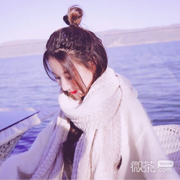 微信长发小清新女生头像