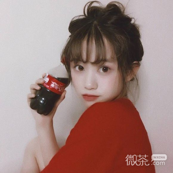 微信清新性感长发女生头像