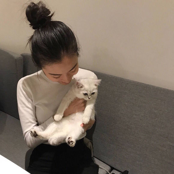 微信长发小清新女生头像