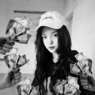 丧系黑白风格的微信伤感女生头像