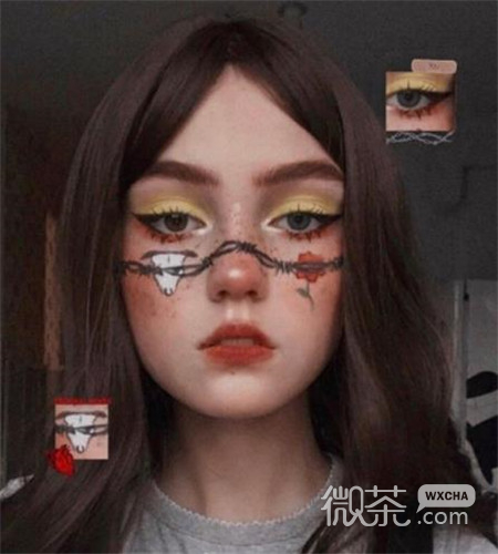万圣节妆容小姐姐系列微信图片