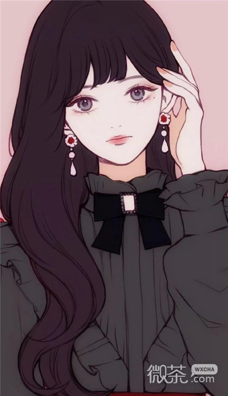 唯美好看的微信二次元女生壁纸图片