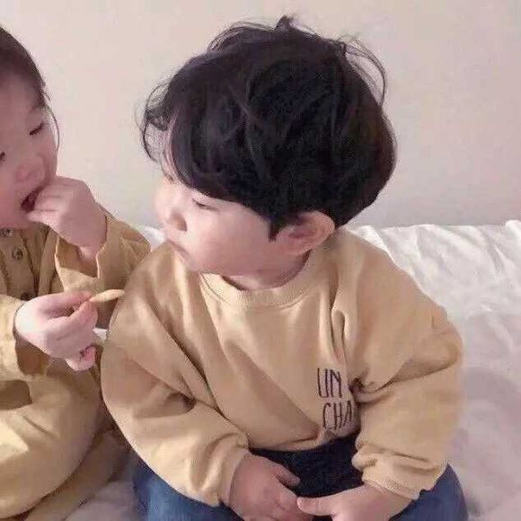 微信可爱萌娃情侣头像