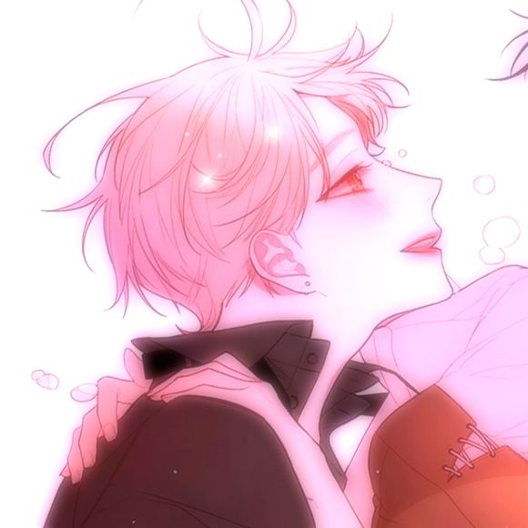 粉色简约可爱情侣头像