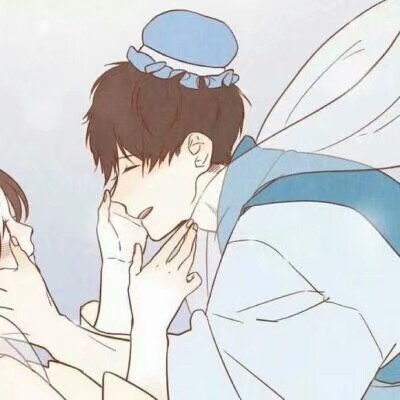 粉色简约可爱情侣头像