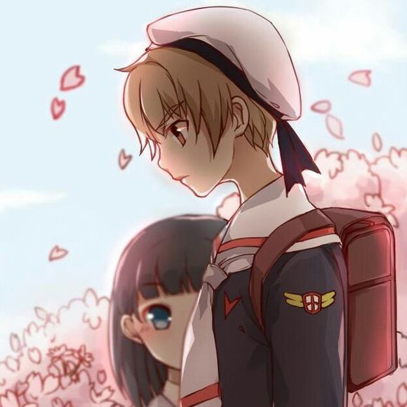 粉色简约可爱情侣头像