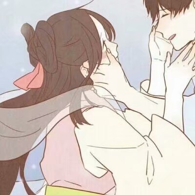 粉色简约可爱情侣头像