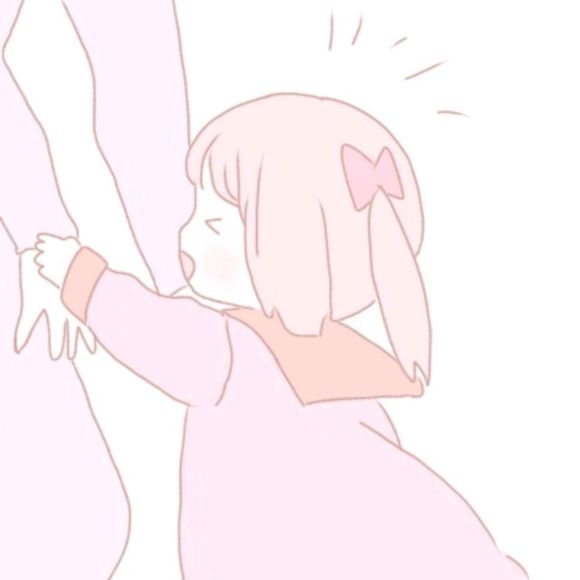 粉色简约可爱情侣头像