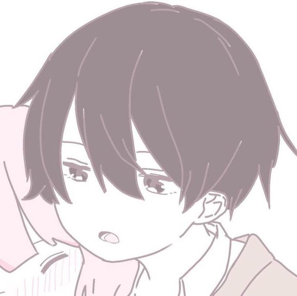 粉色简约可爱情侣头像