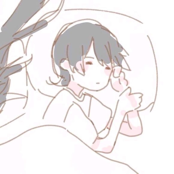 粉色简约可爱情侣头像