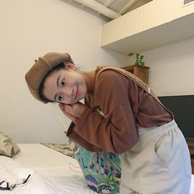 长发小清新女生头像
