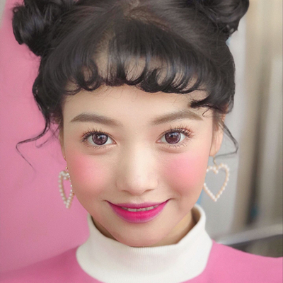 长发小清新女生头像