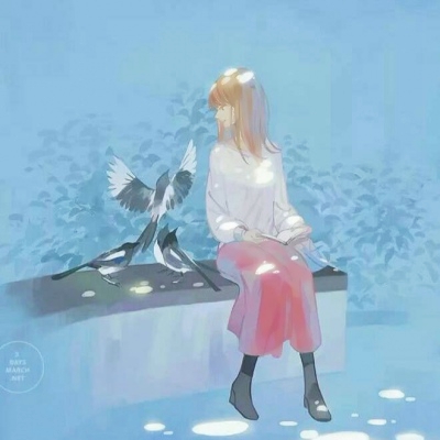文艺小清新风格的微信漫画女生头像