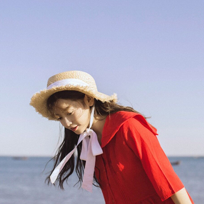 长发小清新女生头像