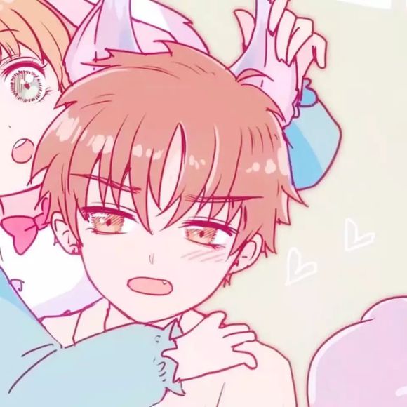 粉色简约情侣头像