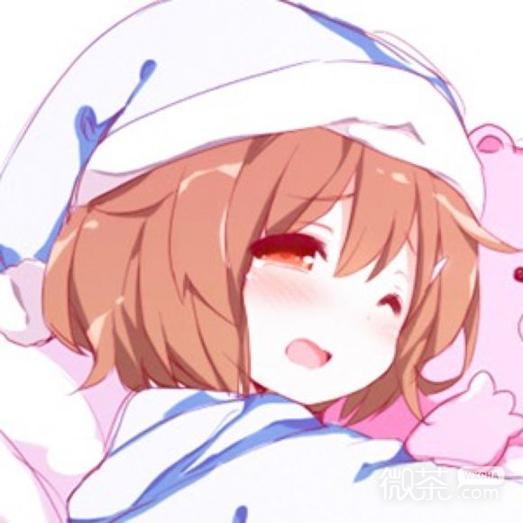 粉色简约情侣头像