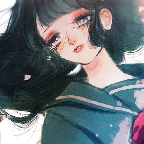 微信唯美好看动漫女生头像