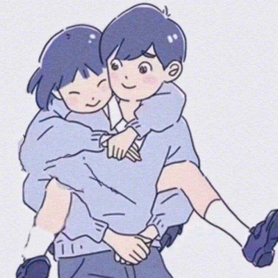 一左一右的微信个性动漫情侣头像