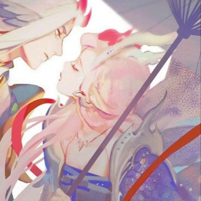 一左一右的微信个性动漫情侣头像