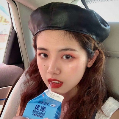 唯美好看的微信戴帽子女生头像