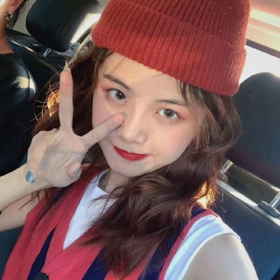 唯美好看的微信戴帽子女生头像