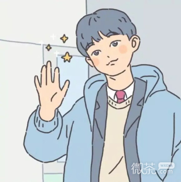 可爱动漫简约情侣头像