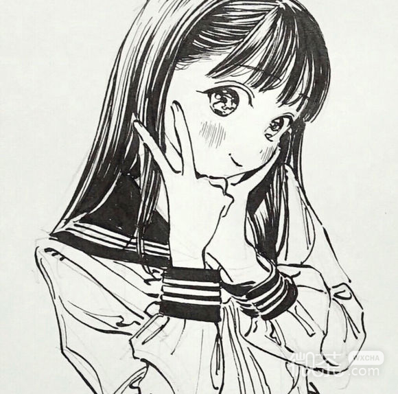 简洁冷酷时尚女生头像