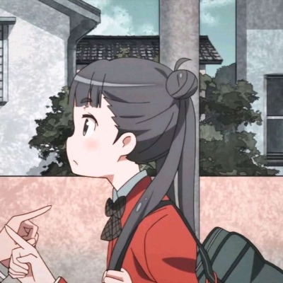 唯美治愈系的微信二次元情侣头像