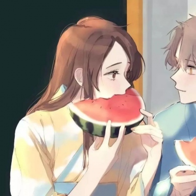 唯美动漫风的微信情侣头像合集