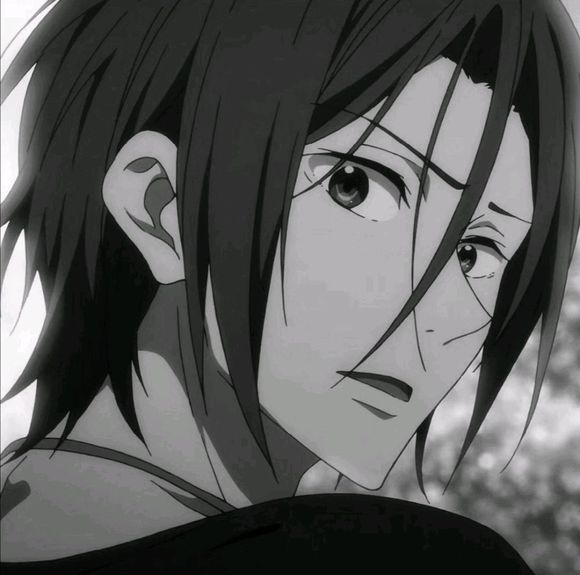 个性黑白二次元男生头像