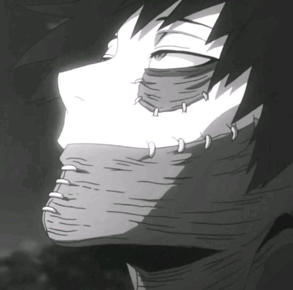 个性黑白二次元男生头像