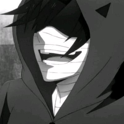 个性黑白二次元男生头像