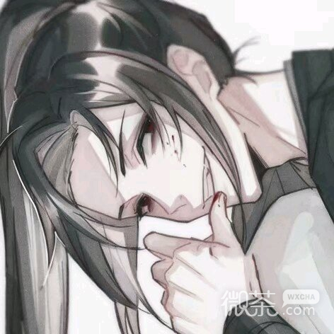 成熟性感二次元男生头像