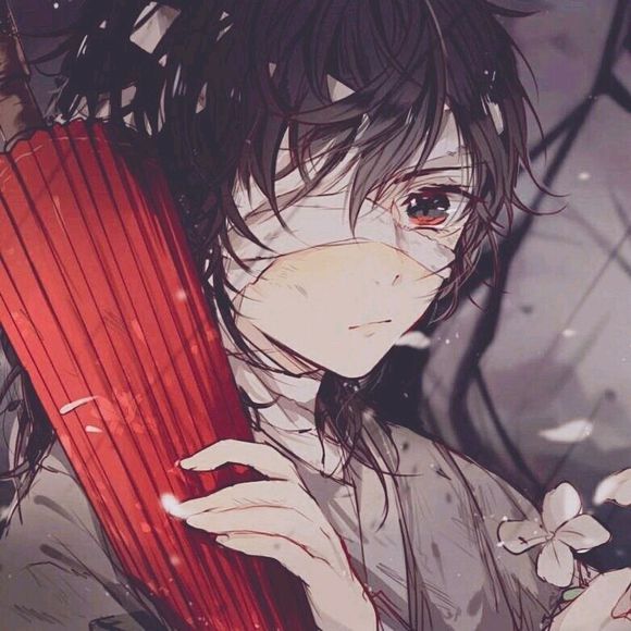 个性黑白二次元男生头像