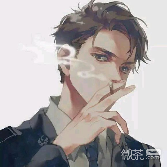 成熟性感二次元男生头像