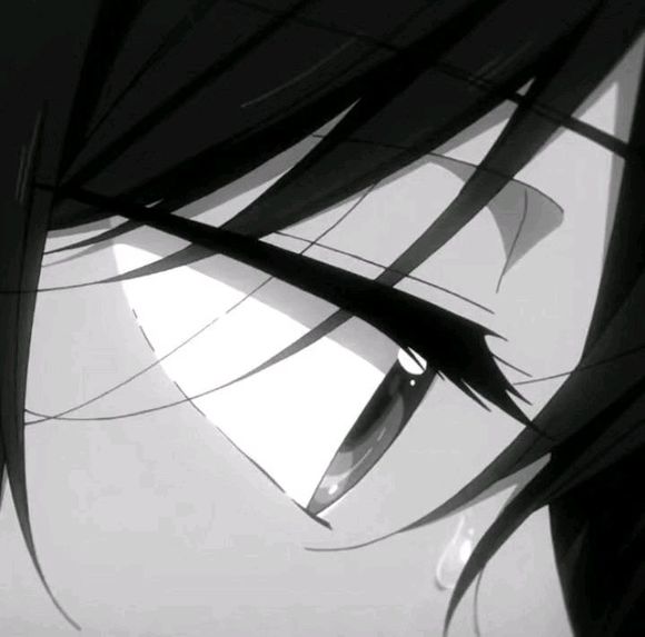 个性黑白二次元男生头像