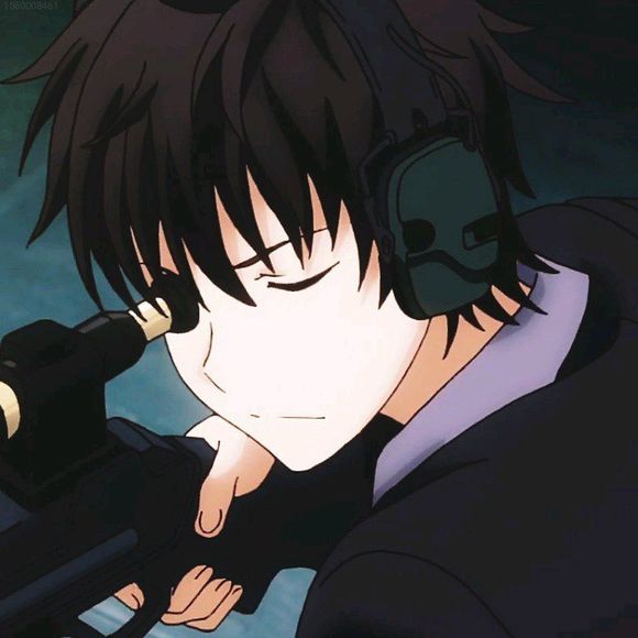 个性黑白二次元男生头像