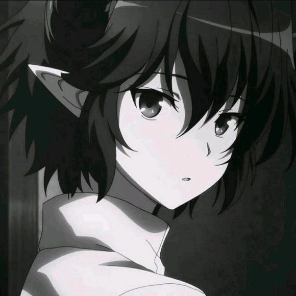 个性黑白二次元男生头像